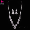 Wholesale Fashion Bridal White Stone Neckalce Jewelry Set